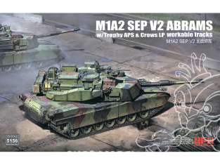 Rye Field Model maquette militaire 5156 M1A2 SEP V2 ABRAMS w/ Trophy APS & Crows LP 1/35