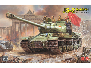 Rye Field Model maquette militaire 5160 JS-2 Model 1944 avec chenilles maillon par maillon 1/35