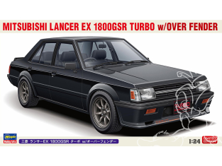 Hasegawa maquette voiture 20808 Mitsubishi Lancer EX 1800 GSR Turbo avec extensions d'ailes 1/24