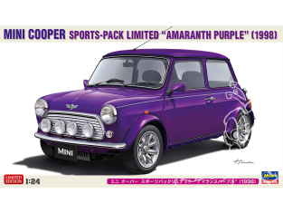HASEGAWA maquette voiture 20814 Mini Cooper Sportspack Limited « Amaranth Purple » 1998 1/24