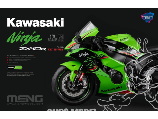 MENG MT-007T Kit Kawasaki Ninja ZX-10R KRT Edition pièces pré-peintes 1/9