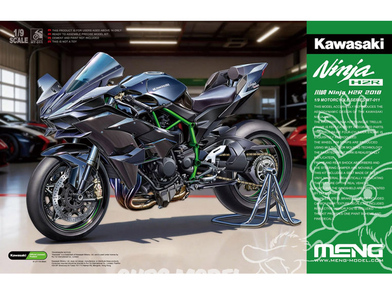 MENG MT-011 Kawasaki Ninja H2R 2018 1/9