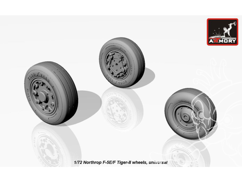 Armory Models kit d'amélioration avion AW72309 Roues F-5E/F Tiger II 1/72