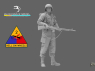 Blacksnake Model figurine 2ND-04-72 Infanterie USA WWII 4 1/72