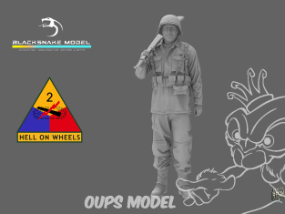 Blacksnake Model figurine 2ND-05-72 Infanterie USA WWII 5 1/72