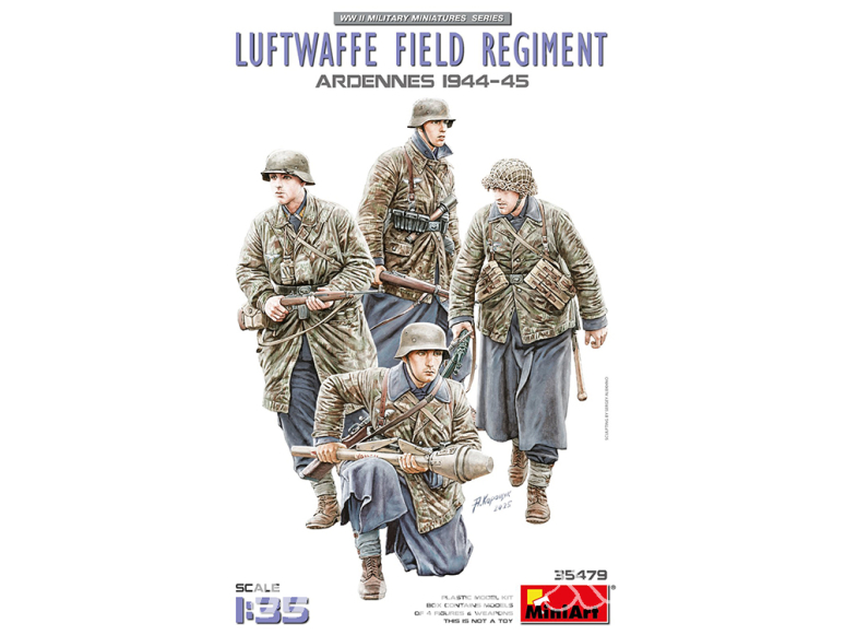 Mini Art maquette militaire 35479 LUFTWAFFE FIELD REGIMENT ARDENNES 1944-45 1/35
