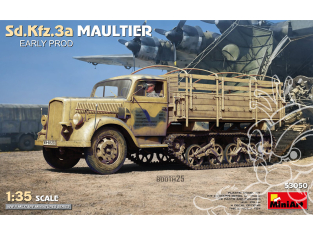 Mini Art maquette militaire 53050 Sd.Kfz.3a Maultier. Early Prod 1/35