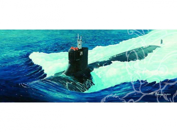 TRUMPETER maquette bateau 05904 BATEAU USS SSN-21 SEA WOLF 1/144