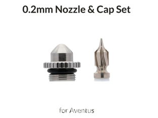 Gaahleri aérographe 23018 Set buse et chapeau de buse 0,2mm Vortex Aventus