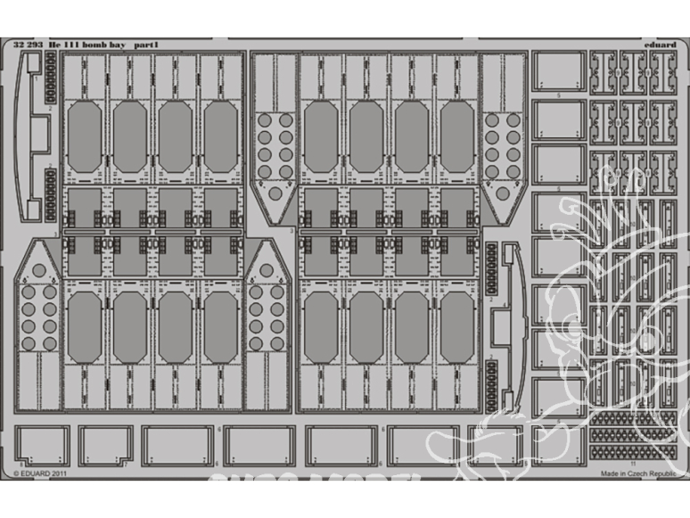 Eduard photodécoupe avion 33393 Harnais métal Sea Fury FB.11 DBMK 1/32