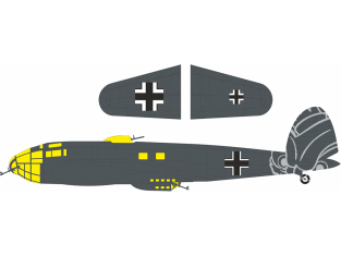 Eduard Express Mask JX359 Heinkel He 111P-1 Insignes nationaux Revell 1/32