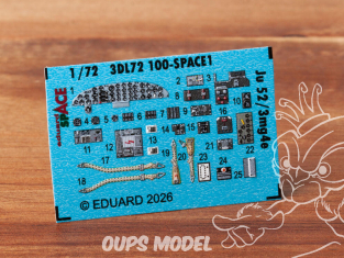 Eduard Space décalques 3D 3DL72100 Junkers Ju 52/3mg4e Airfix 1/72