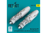 ResKit RSU32-0224 Moteurs à réaction du Horten Ho 229 : Junkers Jumo 004 2 unités pour Zoukei-Mura 1/32