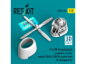 ResKit RSU32-0263 Hélice 1 pièce, moteur P&W R-2800 et capot moteur pour P-47M Thunderbolt kit Hasegawa 1/32