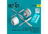 ResKit RSU32-0262 Hélices 2 pièces, moteur P&amp;W R-2800 et capot moteur pour P-47D versions 25-30 Thunderbolt kit Hasegawa 1/32