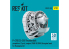 ResKit RSU32-0262 Hélices 2 pièces, moteur P&amp;W R-2800 et capot moteur pour P-47D versions 25-30 Thunderbolt kit Hasegawa 1/32