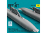 ResKit RSU32-0245 Réservoirs de carburant sous voilure PTB-1150 pour MiG-29 Fulcrum, avec pylônes lot de 2, impression 3D 1/32