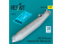 ResKit RSU32-0242 Réservoir de carburant PTB-1500 pour MiG-29 Fulcrum 1 pièce Impression 3D 1/32