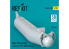 ResKit RSU32-0242 Réservoir de carburant PTB-1500 pour MiG-29 Fulcrum 1 pièce Impression 3D 1/32