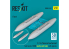 ResKit RSU32-0247 Réservoirs de carburant externes 1000 l F-14 Tomcat early and late avec pylônes Lot de 2 Impression 3D 1/32