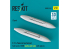 ResKit RSU32-0247 Réservoirs de carburant externes 1000 l F-14 Tomcat early and late avec pylônes Lot de 2 Impression 3D 1/32