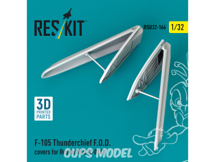 ResKit RSU32-0166 Cache-flammes F.O.D. pour maquette Reskitdu F-105 Thunderchief impression 3D 1/32