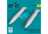 ResKit RSU32-0243 Réservoirs de carburant sous voilure PTB-800 pour Su-25 Frogfoot 2 pièce 1/32
