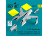 ResKit RSU32-0148 Prises d'air trains d'atterrissage avec puits de train et roues lestées F-105 Thunderchief kit Trumpeter 1/32