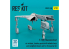 ResKit RSU32-0148 Prises d'air trains d'atterrissage avec puits de train et roues lestées F-105 Thunderchief kit Trumpeter 1/32
