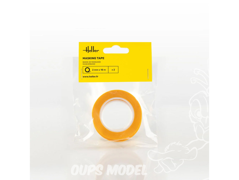 Heller outillage 99025 Bande de masquage 2 mm x 18 m 2 pièces