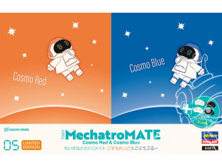 HASEGAWA maquette 64817 Tiny Mechatro Mate n° 05 « Cosmo Red & Cosmo Blue »