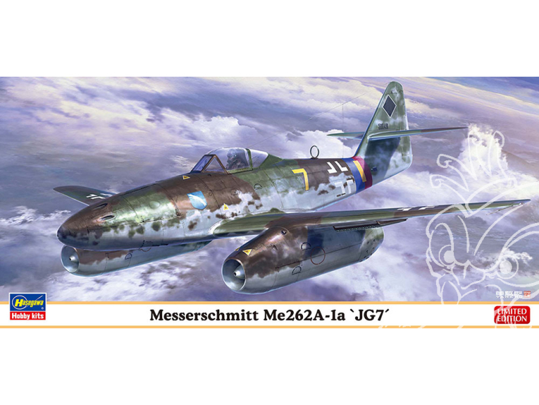 HASEGAWA maquette avion 02532 Messerschmitt Me 262 A-1a « 7e Escadre de chasse » 1/72