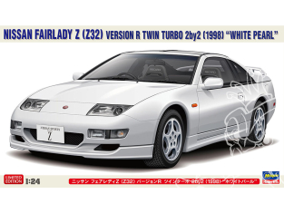 Hasegawa maquette voiture 20817 Nissan Fairlady Z (Z32) Version R Twin Turbo 2+2 (1998) « White Pearl » 1/24