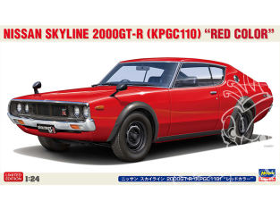 Hasegawa maquette voiture 20818 Nissan Skyline 2000GT-R (KPGC110) « Couleur rouge » 1/24