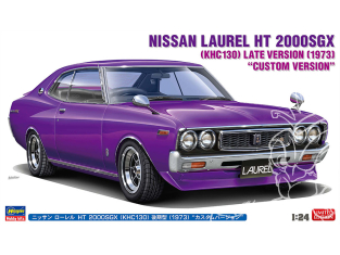 Hasegawa maquette voiture 20820 Nissan Laurel HT 2000SGX (KHC130) Modèle de fin de série (1973) « Custom Version » 1/24