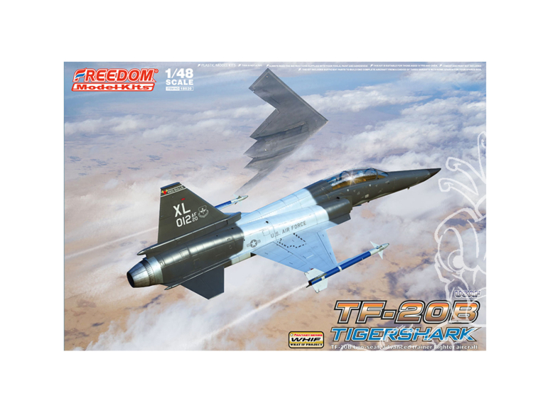 Freedom maquette avion 180207 TF-20B TIGERSHARK USAF Biplace 1/48