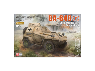 Lanmo Model maquette militaire MM35004 Voiture blindée Armée Allemande BA-64B( r ) interieur complet 1/35