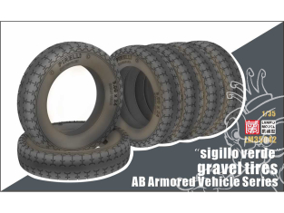 Lanmo Model maquette militaire LM35042 Pneus pour Véhicule Blindé Serie AB 1/35