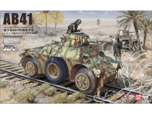 Lanmo Model maquette militaire MM35012 Italian AB41 AUTOBLNDA "FERROVIARIA' 1/35