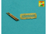 Aber A24004 set de 2 futs de Oerlikon 20mm MG FF 1/24