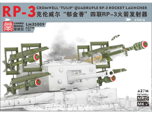 Lanmo Model maquette militaire LM35009 Lance-roquettes quadruple RP-3 « Tulip » sur Cromwell 1/35