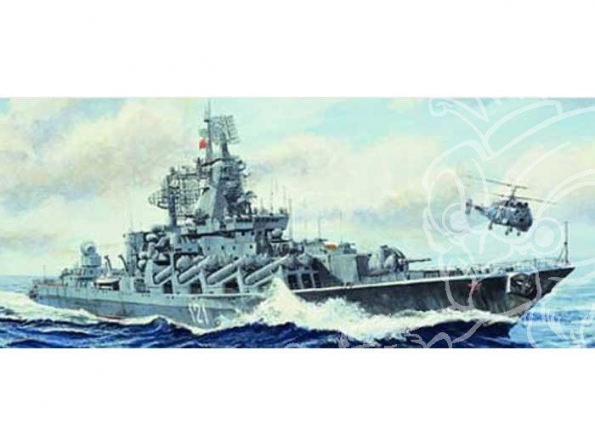 Trumpeter maquette bateau 05720 CROISEUR SOVIETIQUE MOSKVA classe Slava 1/700