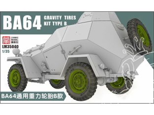 Lanmo Model maquette militaire LM35040 BTR-64 ​​Véhicule blindé à roue à gravité B 1/35