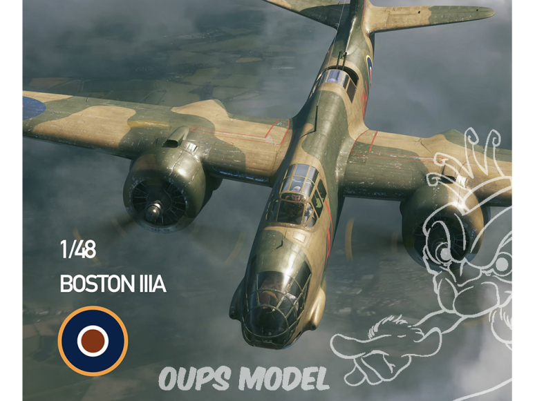 HK Models maquette avion 01F015-LTD RAF Boston IIIA. Serie limited 1/48