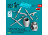 ResKit kit d'amelioration RSU48-0491 Hélice P-47D-11/25/30 Thunderbolt moteur P&W R-2800-59 & 63 cap mot fermé kit MiniArt 1/48