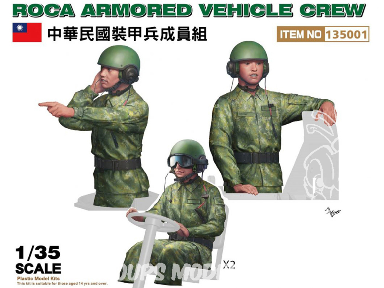 Freedom maquette militaire 135001 Equipage véhicule blindé ROCA 1/35