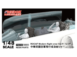 Freedom maquette avion 148001 Equipage assis ROCAF Vol.1 1/48