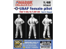 Freedom maquette avion 148005 Pilote femme USAF debout Vol.3 pour F-5E/N/F RF-5E 1/48