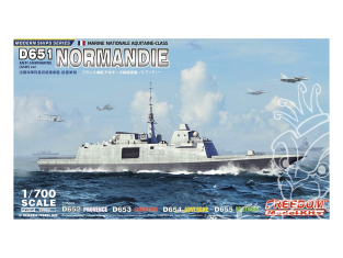 Freedom maquette bateau 83002 D651 Normandie Marine Nationale 1/700