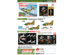 Freedom Compact series 162716SP R/F-104G - F-104B Star Fighter ROCAF Alisha Project et pilote loup en résine